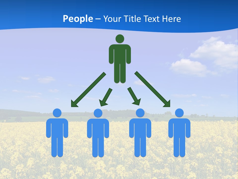 Clouds Scene Plants PowerPoint Template