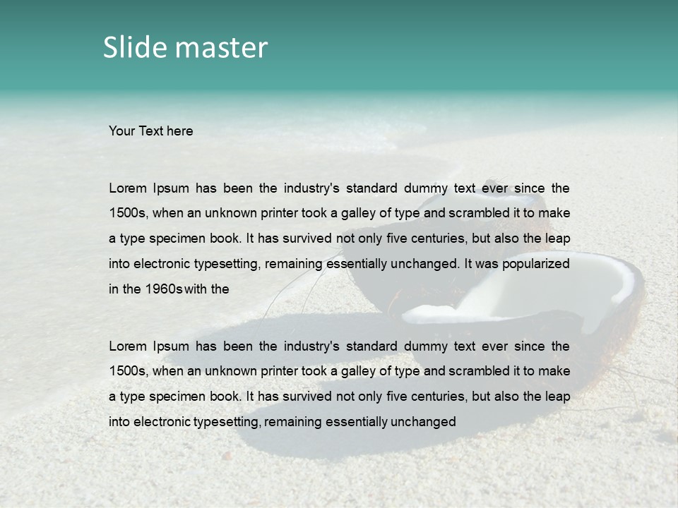 Vacation Coast Paradise PowerPoint Template