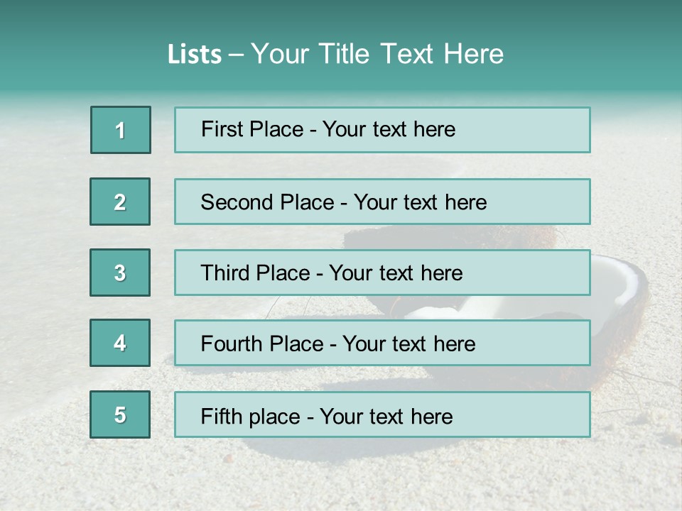 Vacation Coast Paradise PowerPoint Template