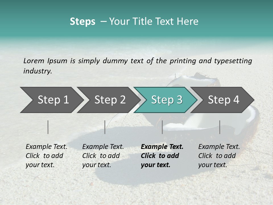 Vacation Coast Paradise PowerPoint Template