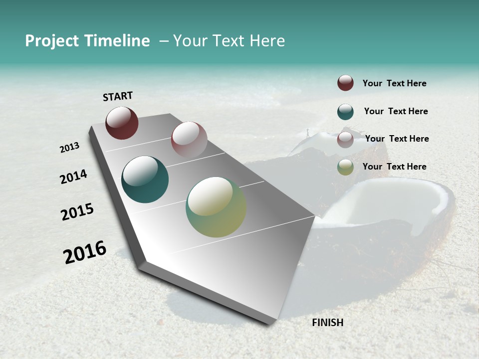 Vacation Coast Paradise PowerPoint Template