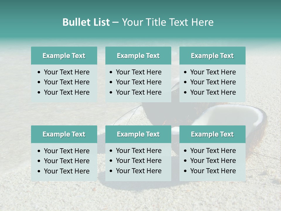 Vacation Coast Paradise PowerPoint Template
