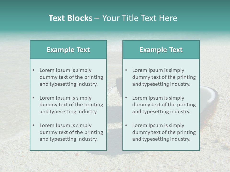 Vacation Coast Paradise PowerPoint Template