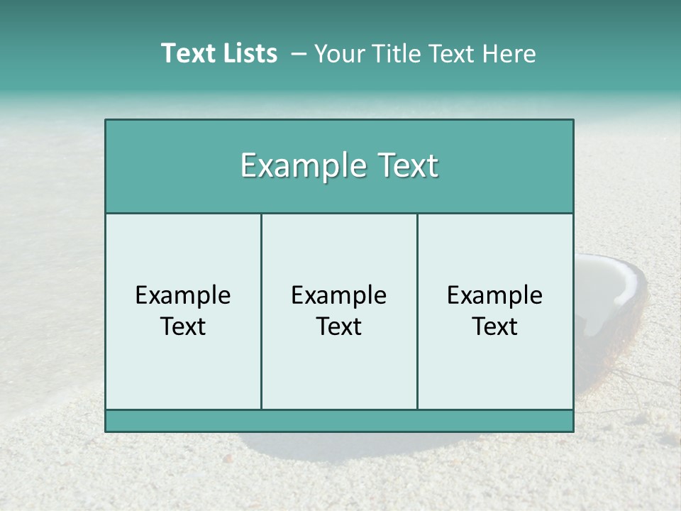 Vacation Coast Paradise PowerPoint Template