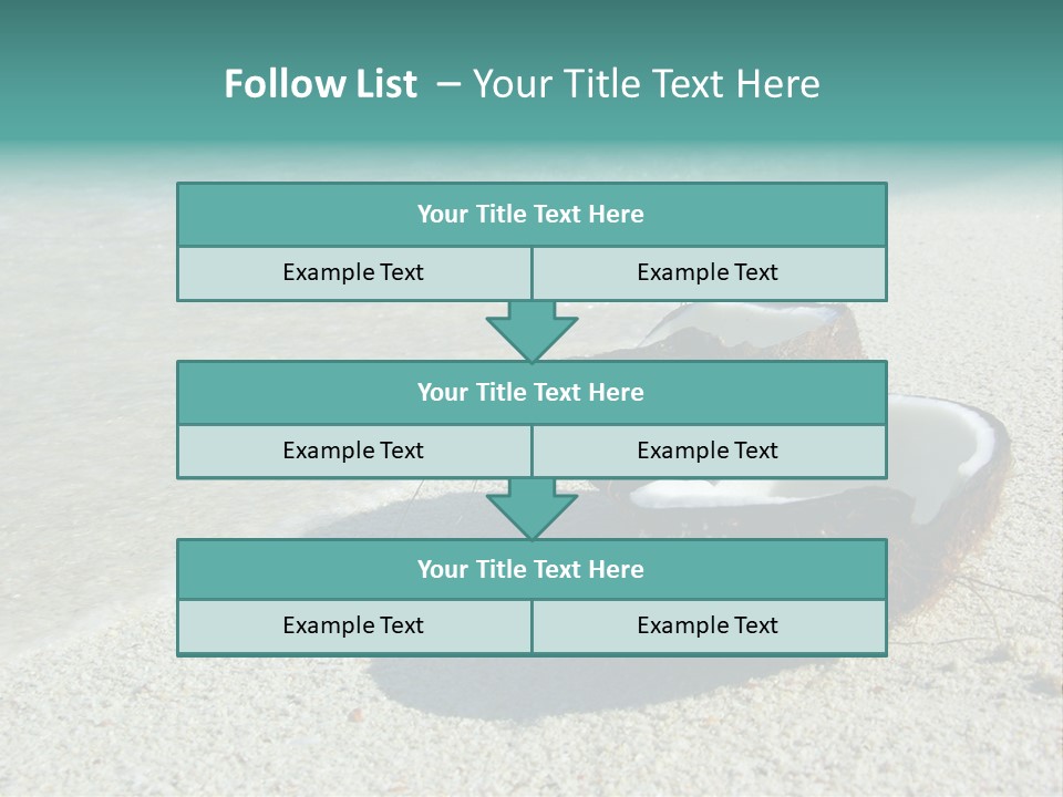 Vacation Coast Paradise PowerPoint Template