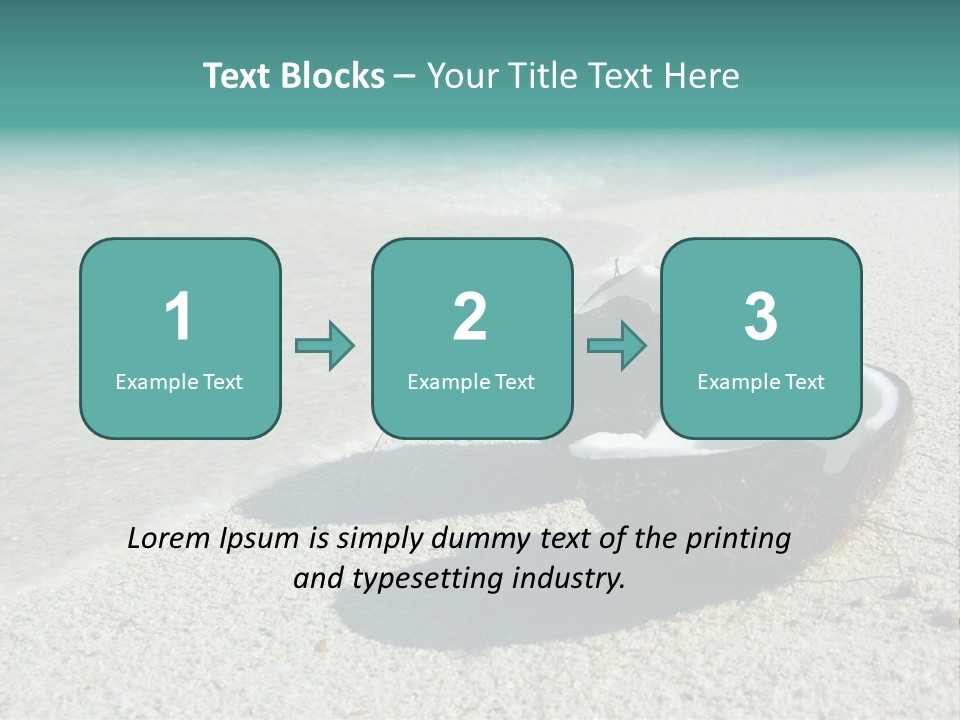 Vacation Coast Paradise PowerPoint Template