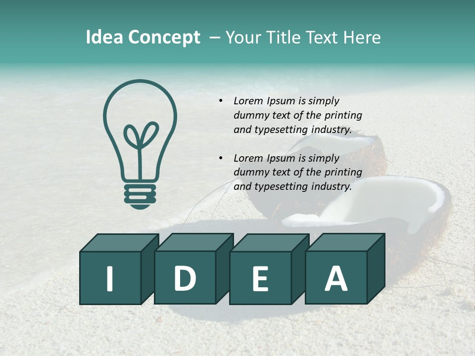 Vacation Coast Paradise PowerPoint Template