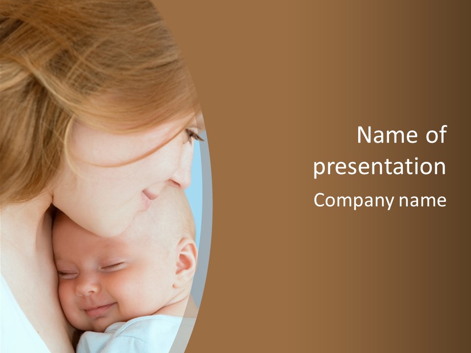 Baby Child Sleep PowerPoint Template