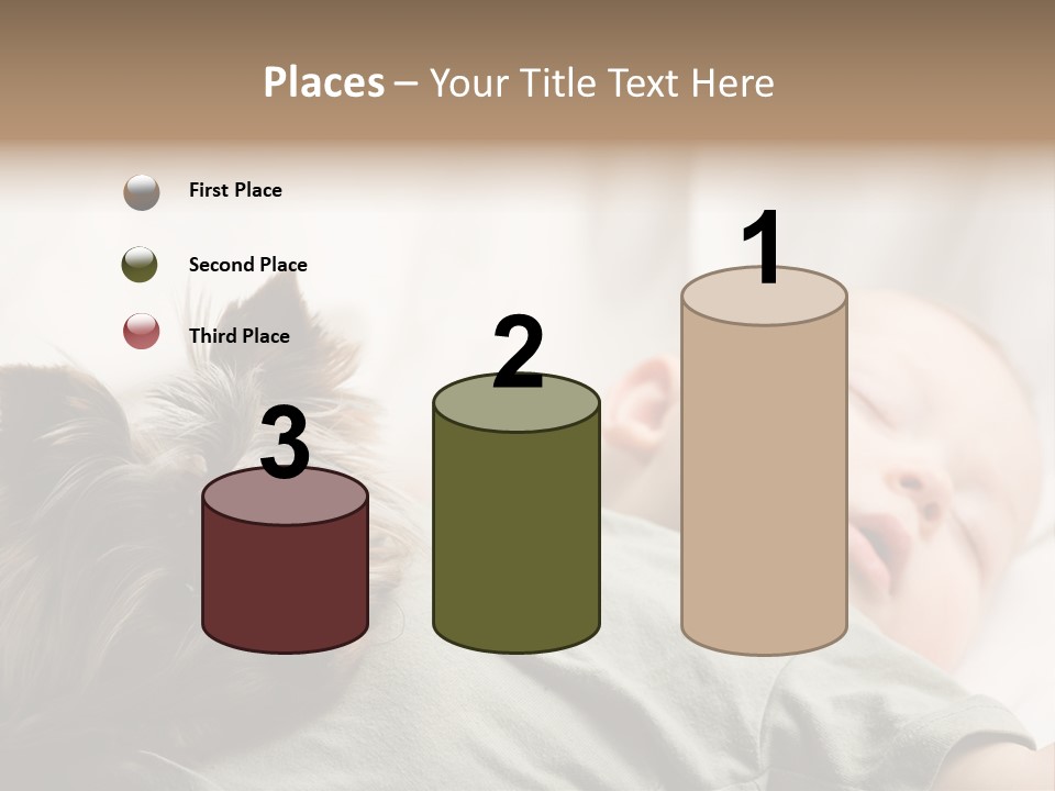 Tired Resting Child PowerPoint Template