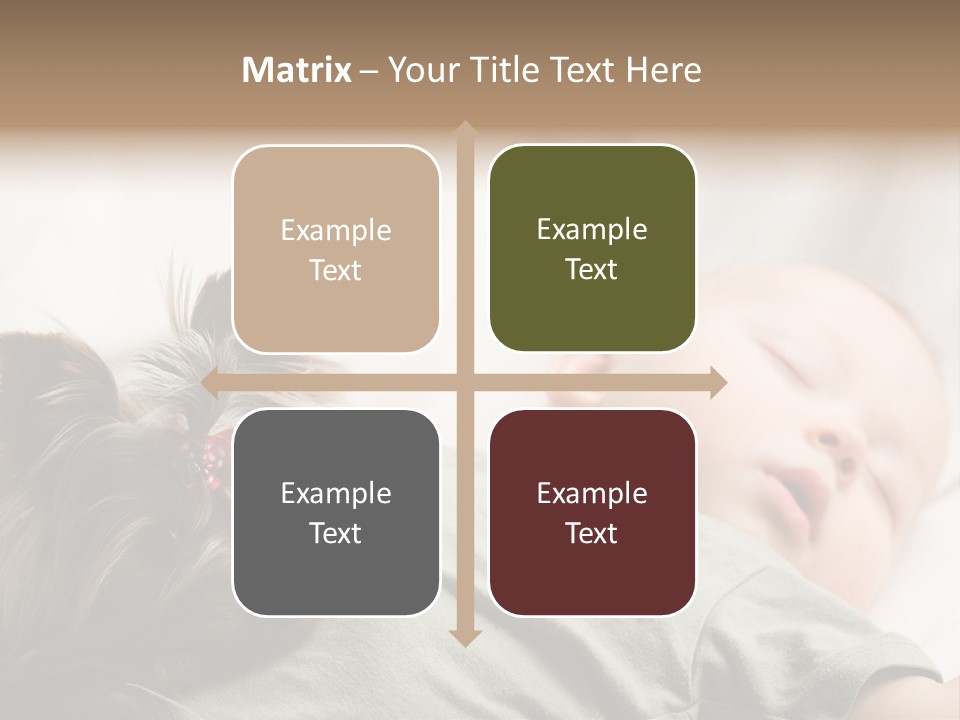 Tired Resting Child PowerPoint Template