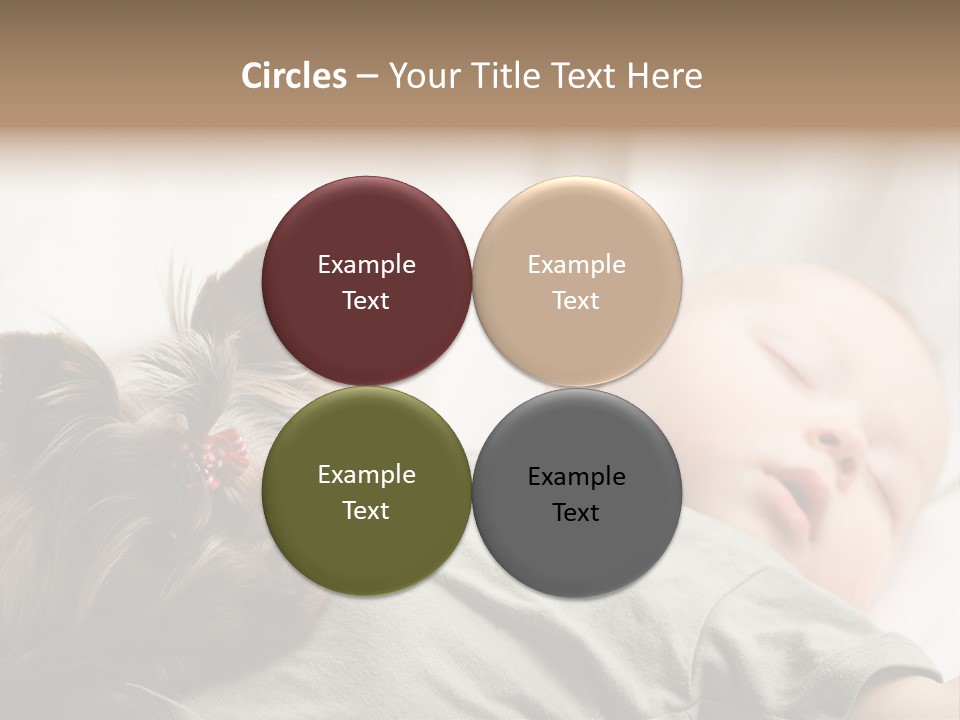 Tired Resting Child PowerPoint Template
