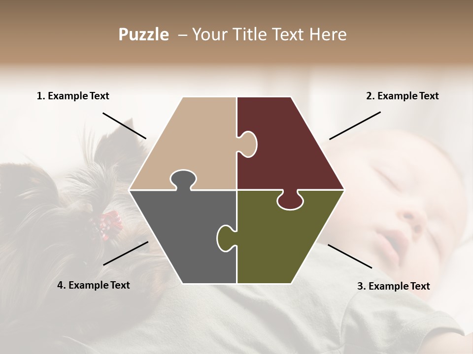 Tired Resting Child PowerPoint Template