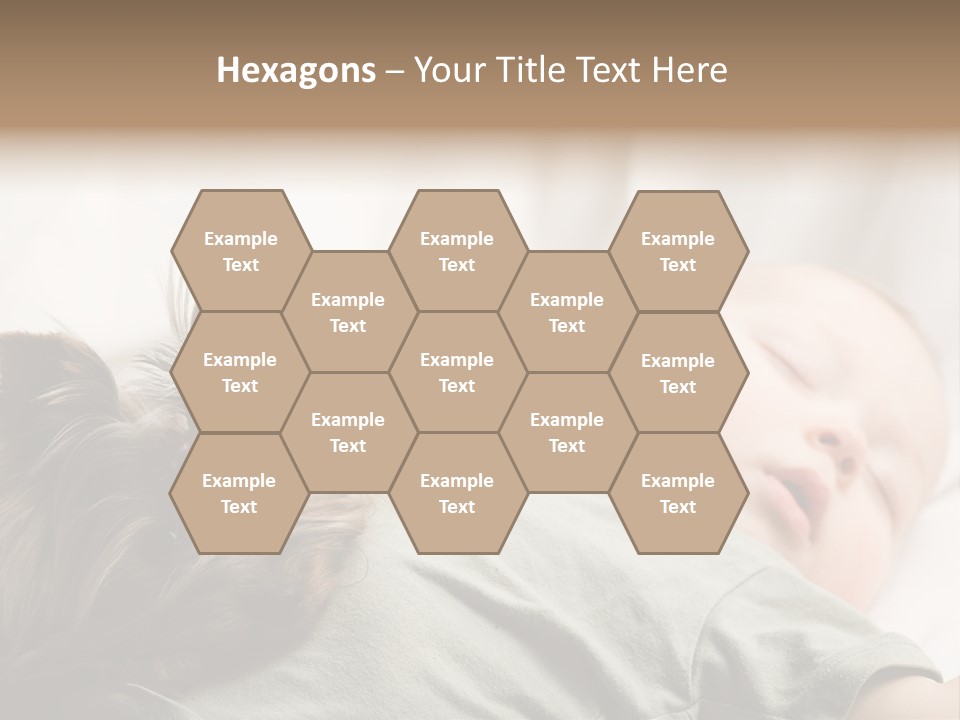 Tired Resting Child PowerPoint Template