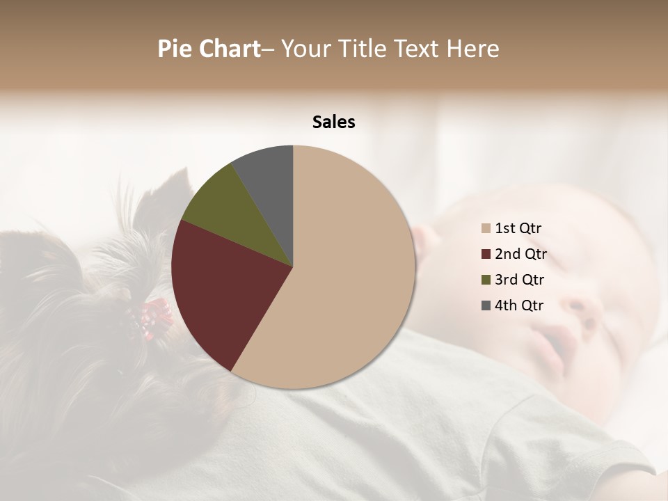 Tired Resting Child PowerPoint Template