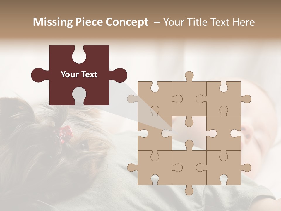 Tired Resting Child PowerPoint Template