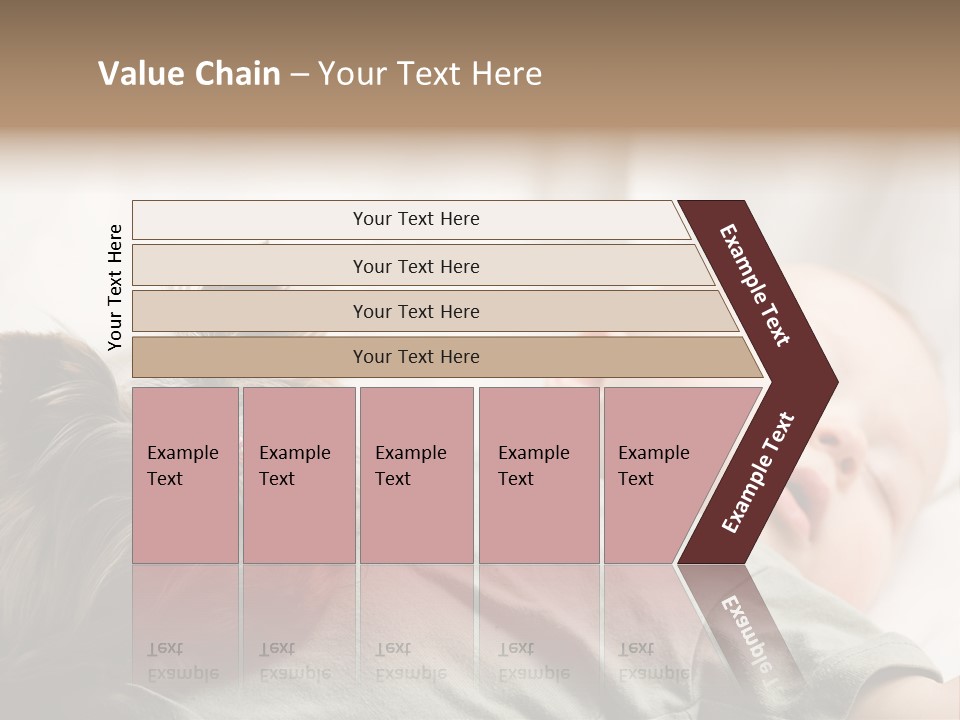 Tired Resting Child PowerPoint Template