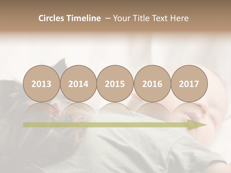 Tired Resting Child PowerPoint Template