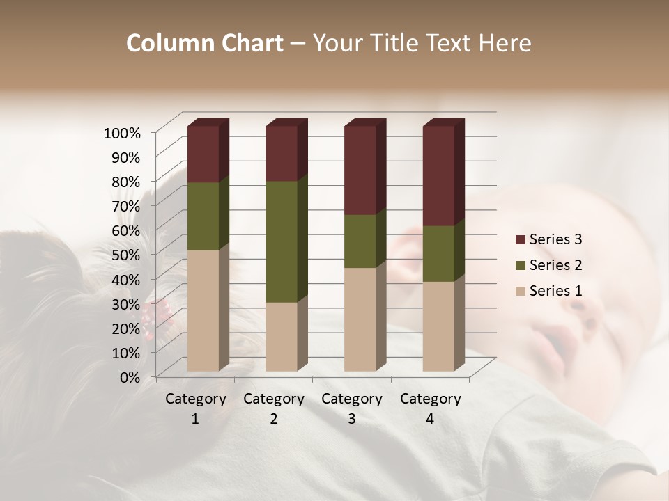 Tired Resting Child PowerPoint Template