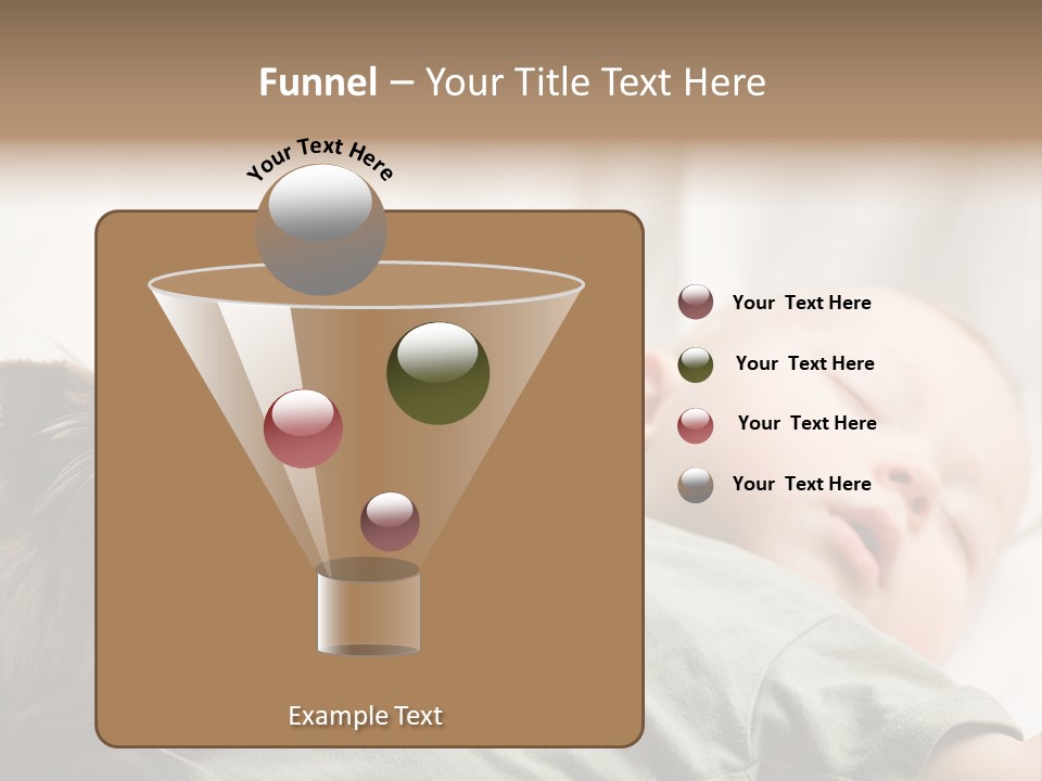 Tired Resting Child PowerPoint Template