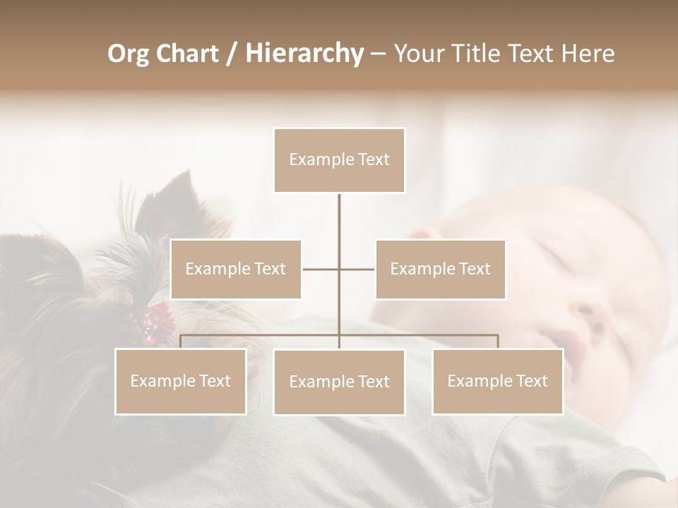 Tired Resting Child PowerPoint Template