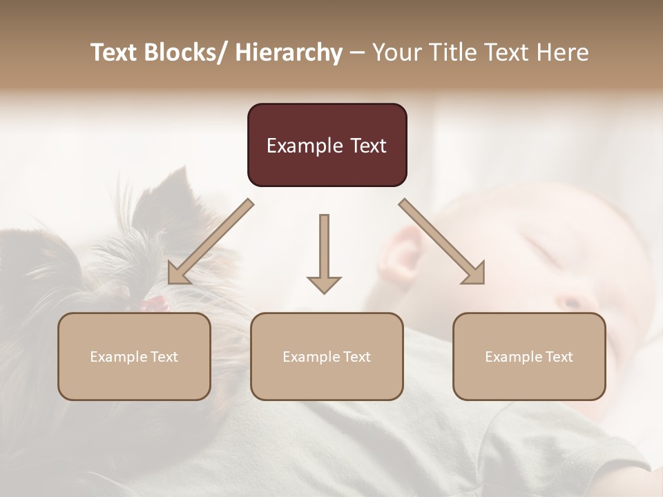 Tired Resting Child PowerPoint Template