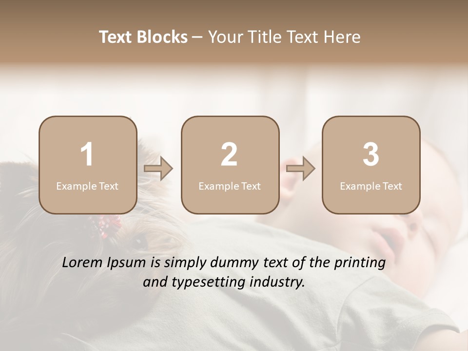 Tired Resting Child PowerPoint Template