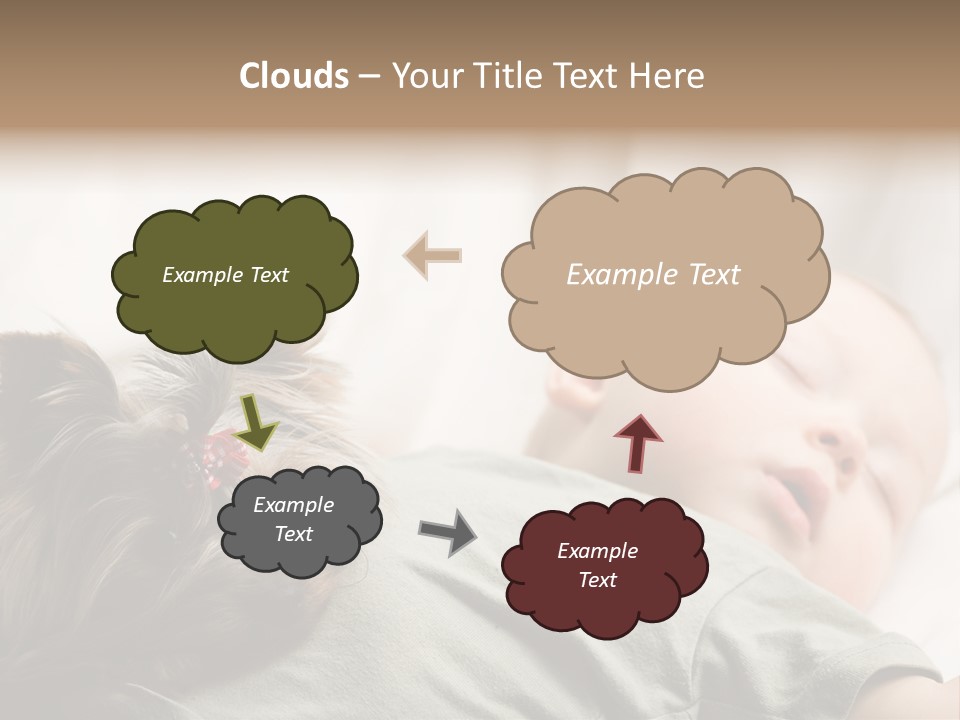 Tired Resting Child PowerPoint Template