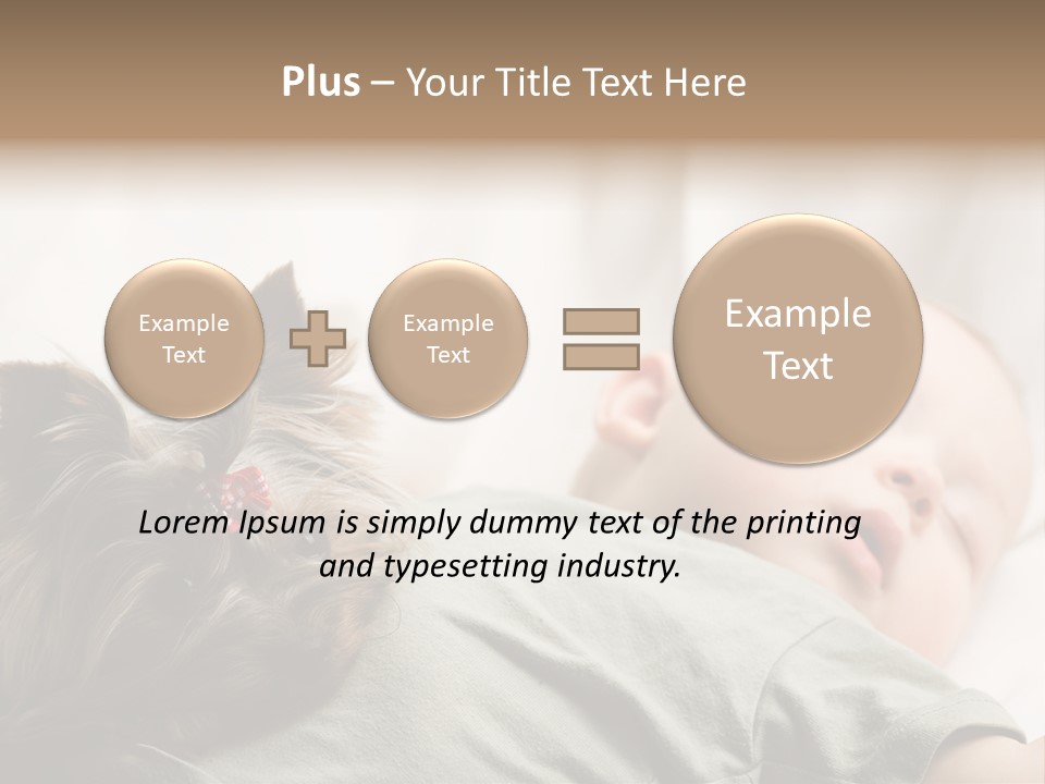 Tired Resting Child PowerPoint Template