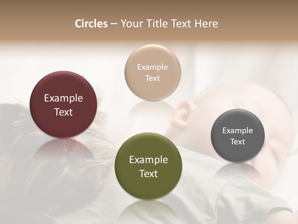 Tired Resting Child PowerPoint Template