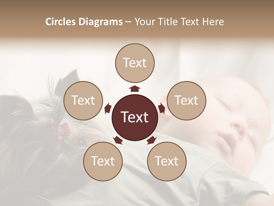 Tired Resting Child PowerPoint Template