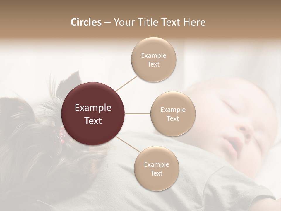 Tired Resting Child PowerPoint Template