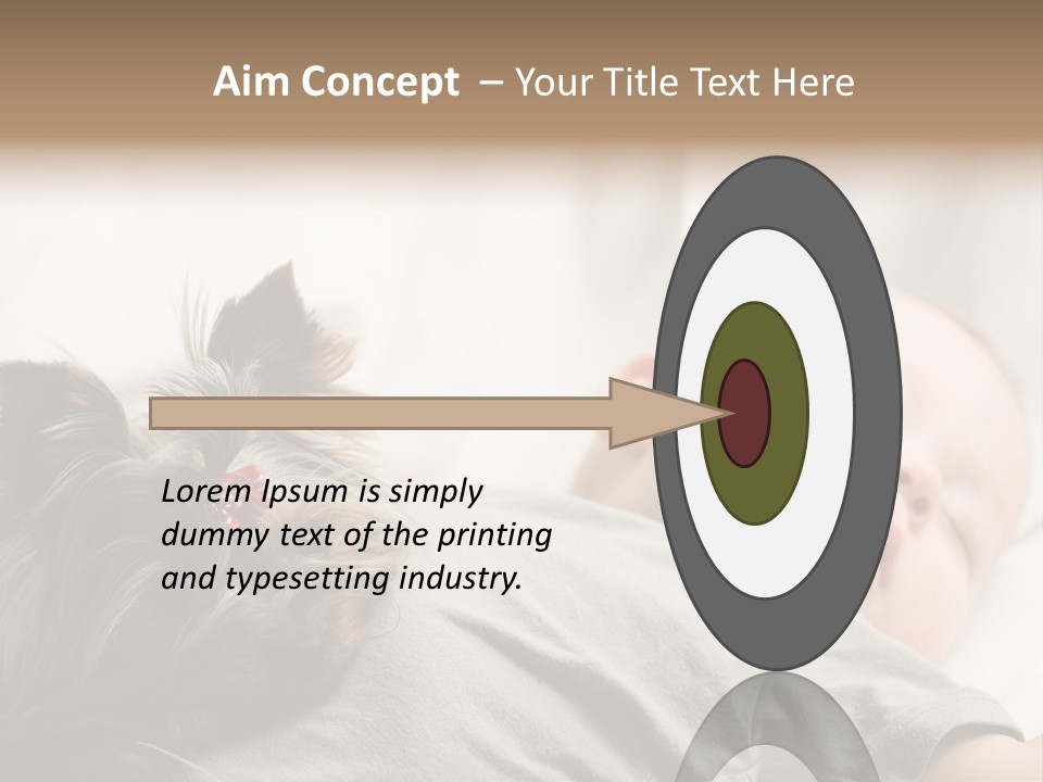 Tired Resting Child PowerPoint Template