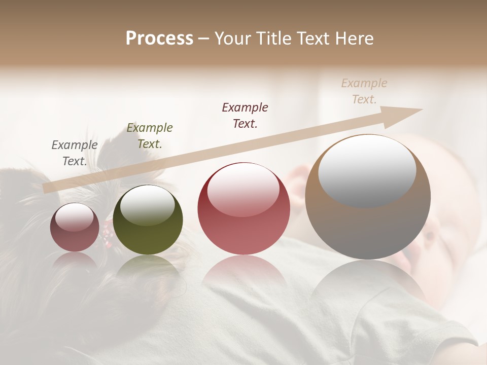 Tired Resting Child PowerPoint Template