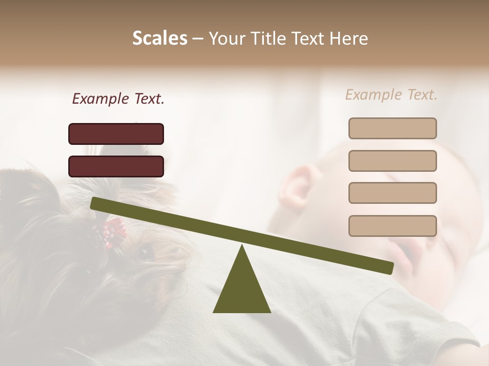 Tired Resting Child PowerPoint Template