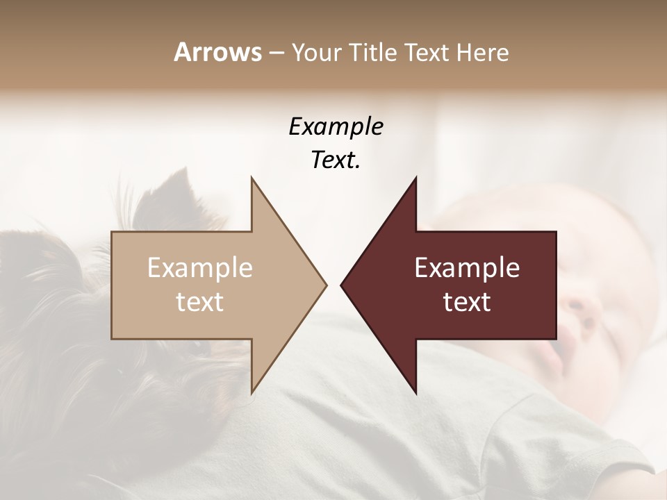 Tired Resting Child PowerPoint Template