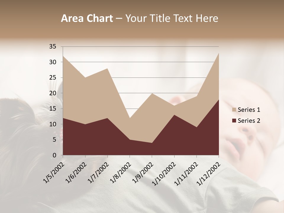 Tired Resting Child PowerPoint Template