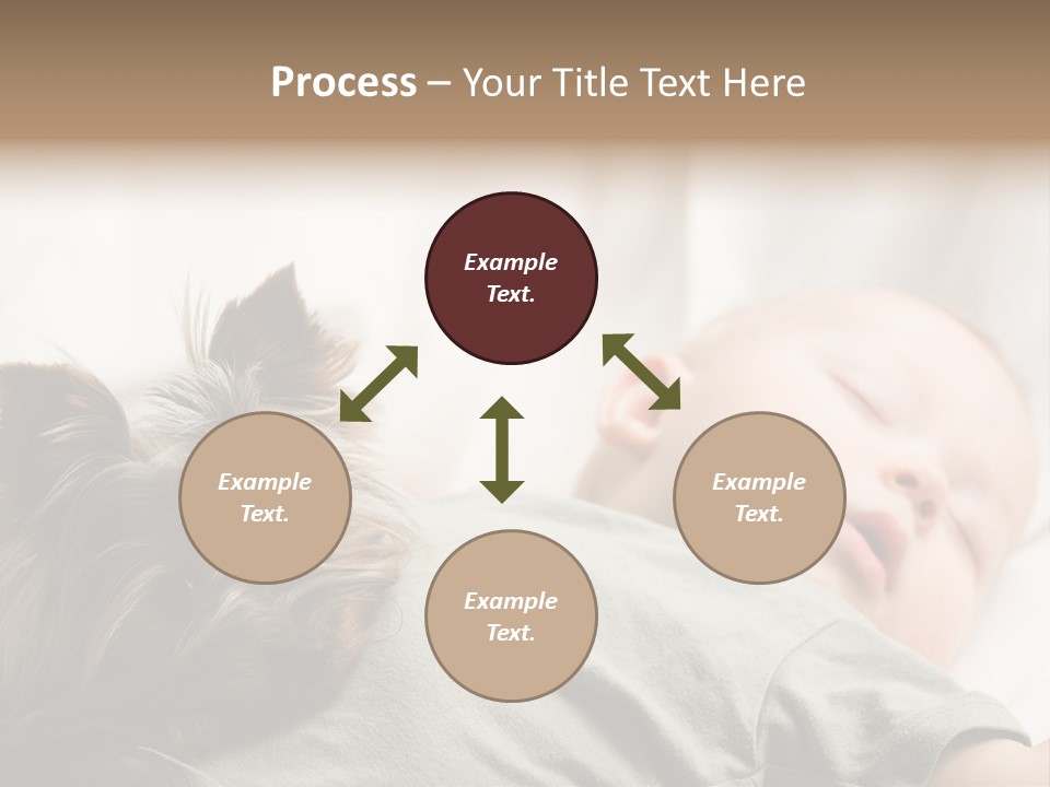 Tired Resting Child PowerPoint Template