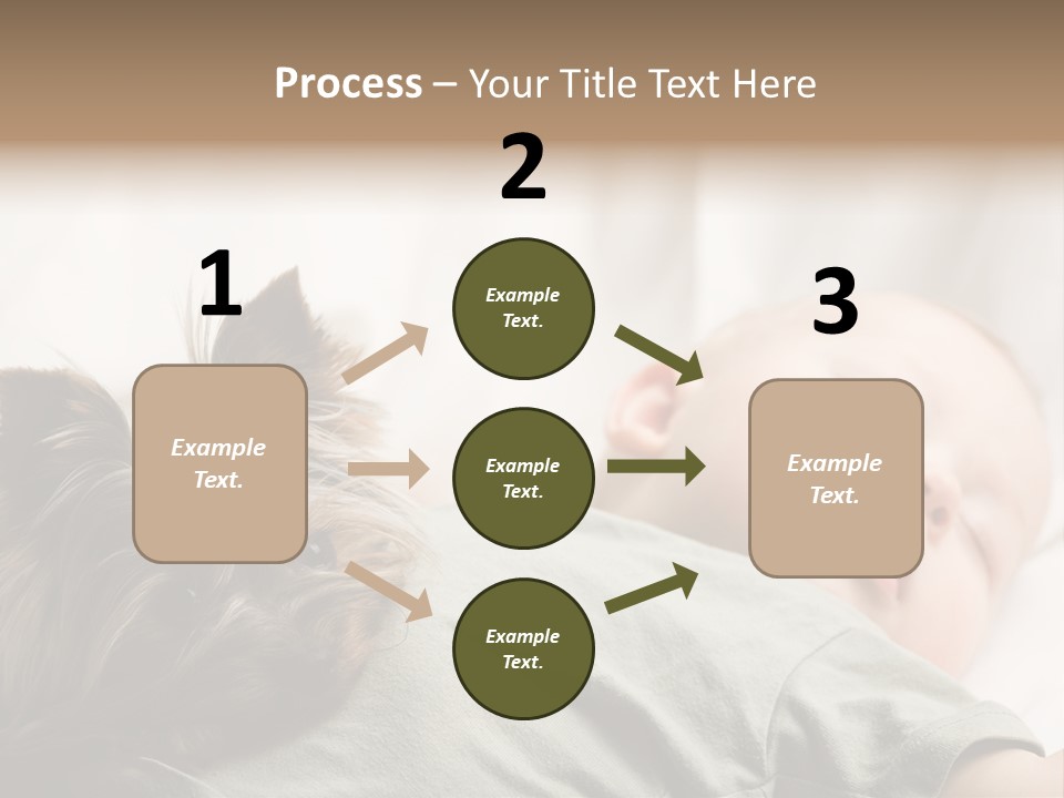 Tired Resting Child PowerPoint Template