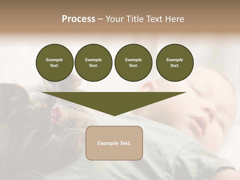 Tired Resting Child PowerPoint Template