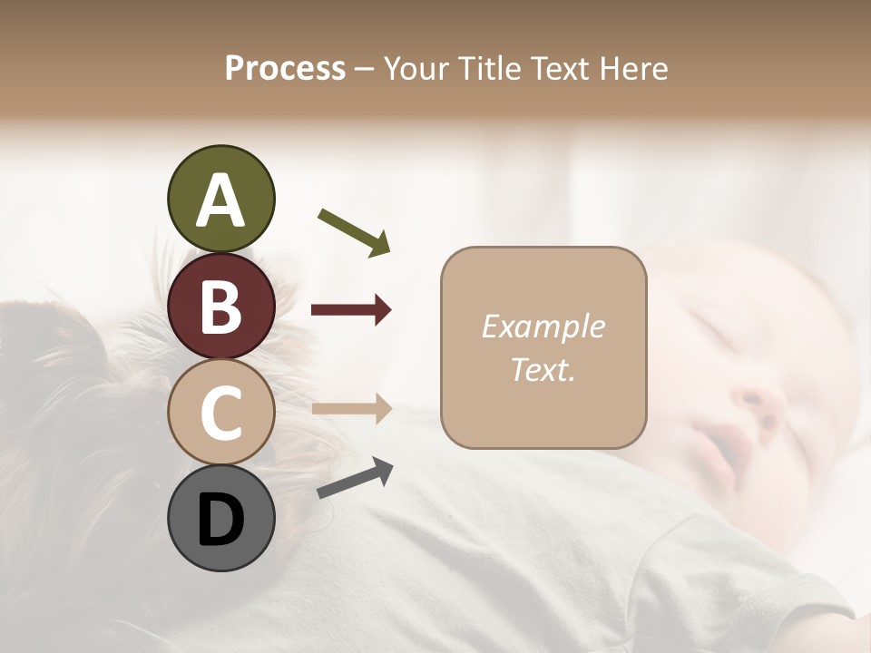 Tired Resting Child PowerPoint Template