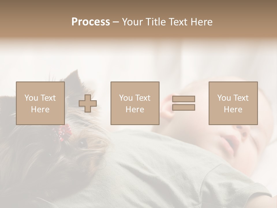 Tired Resting Child PowerPoint Template