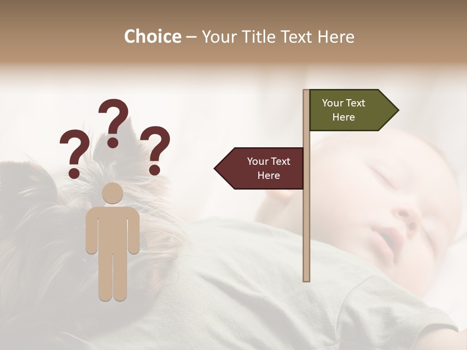 Tired Resting Child PowerPoint Template
