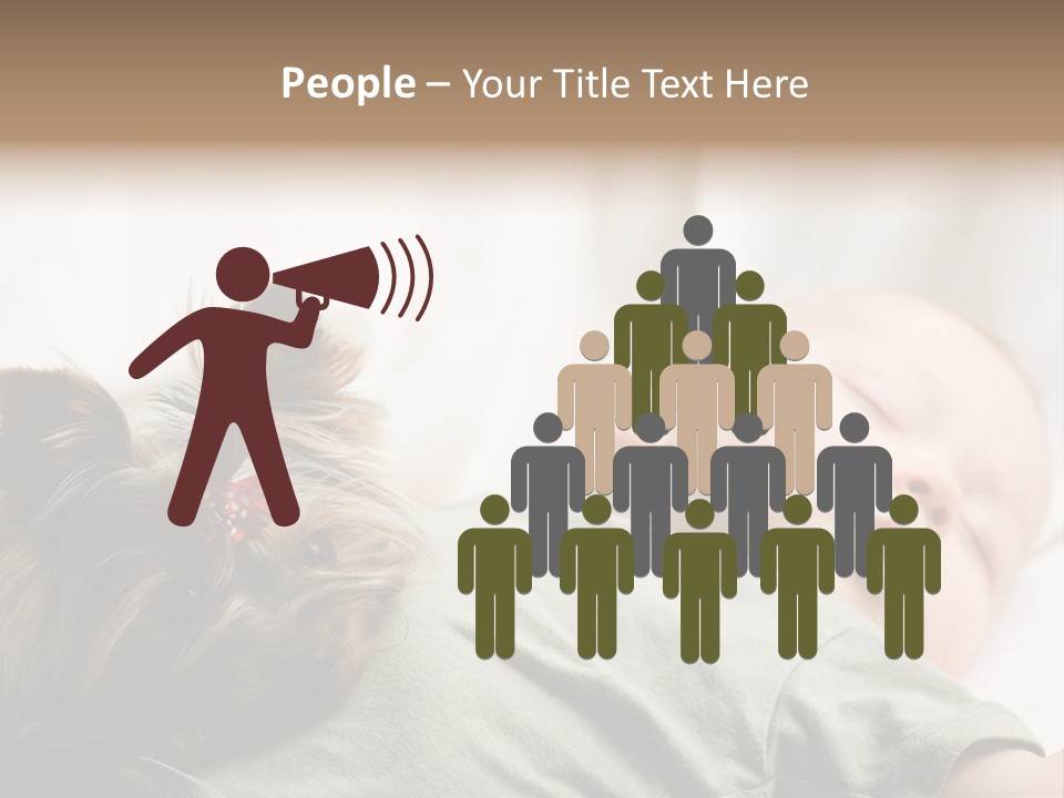 Tired Resting Child PowerPoint Template