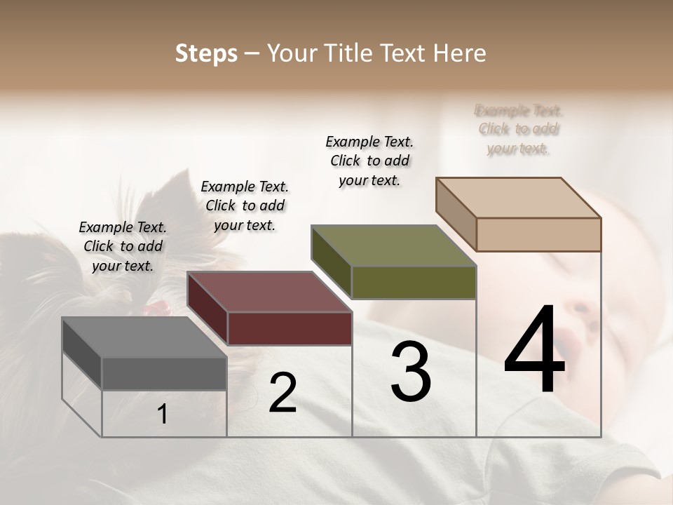 Tired Resting Child PowerPoint Template