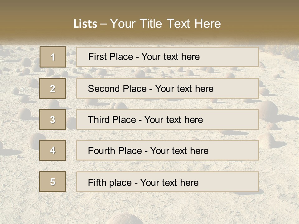 Sphere Stone Ball PowerPoint Template