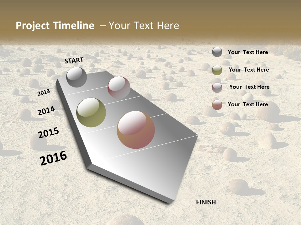 Sphere Stone Ball PowerPoint Template