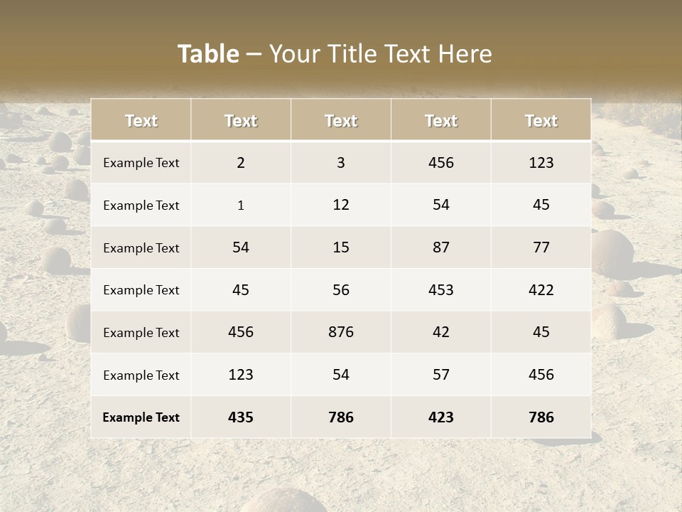 Sphere Stone Ball PowerPoint Template
