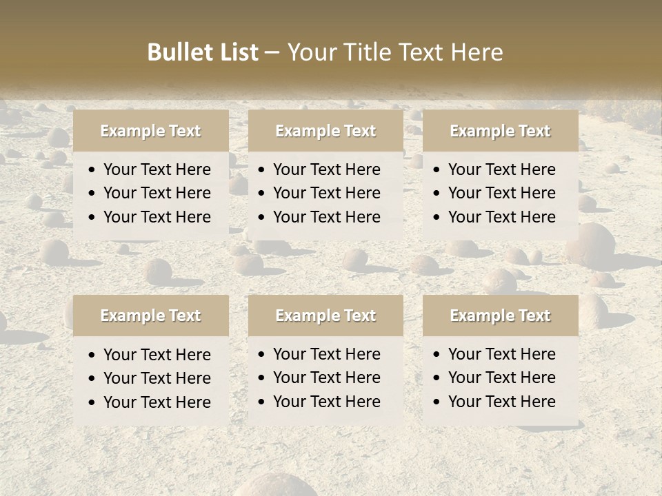 Sphere Stone Ball PowerPoint Template