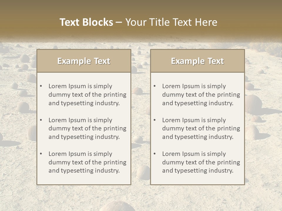 Sphere Stone Ball PowerPoint Template