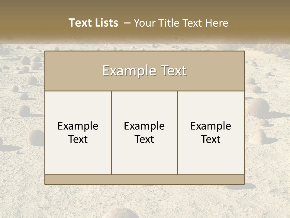 Sphere Stone Ball PowerPoint Template